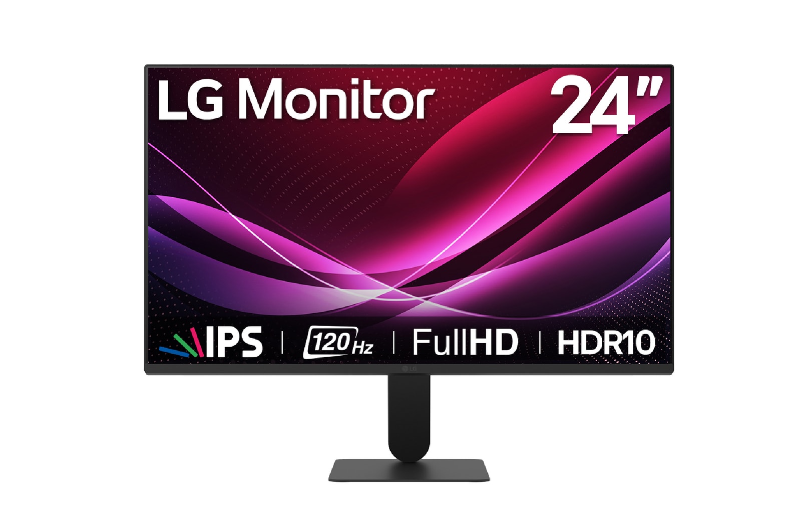 Vista frontal monitor LG IPS Full HD de 24" 24U411A-B